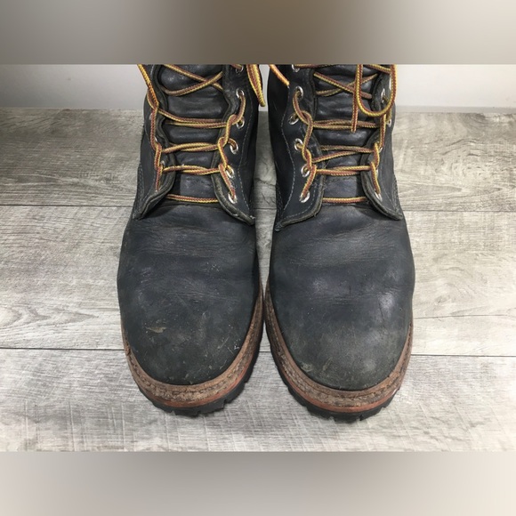 Red Wing Shoes 218 Logger Max Firefighter Leather Work Mens Logging Boots 11.5